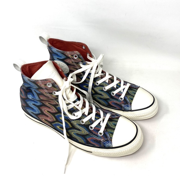 Converse Ctas HI All Star Missoni Auburn Black Men Canvas Size Sneakers 151254C - Picture 5 of 9
